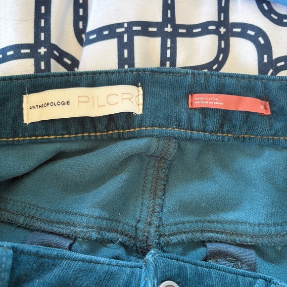 Anthropologie Pilco Blue Corduroy High Rise Skinny Jean 29 - Picture 7 of 9